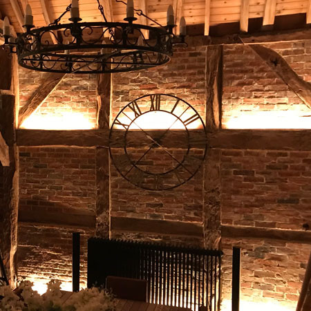 Feature and statement lighting in converted barn